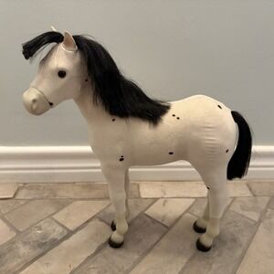 American Girl Kaya Foal Sparks Flying Spotted White Horse Pony Retired 13.5"